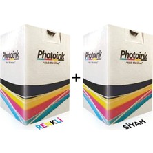 Photoink Hp Photosmart C 5280   Siyah ve Renkli Kartuş Dolum Seti-20 Dolumluk