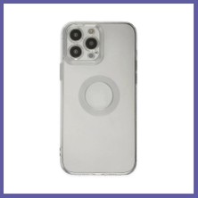 Nida iPhone 13 Pro Max Uyumlu Kılıf Santa Lens Silikon - Şeffaf Nıda