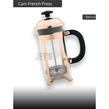 Tr Cam French Press Kahve Demleme Paslanmaz Iç Yapı Krem 350 ml