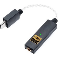 Tr Ses Go Bağlantısı Dac Dongle Usb-C'den 3,5 Mm'ye
