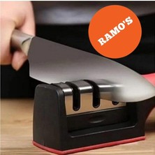 Tr Ramo's Profesyonel Bıçak Bileyici 3 Açılı Elmas Seramik Tungsten Çelik El Bıçakları Bile