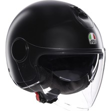Tr Eteres Motosiklet Kaskı Açık Kask Mono Matt Black S