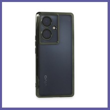 Nida Vivo V29 Lite Uyumlu Kılıf Lensli Silikon - Yeşil Nıda