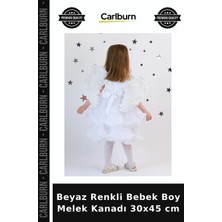Carlburn Beyaz Renkli Bebek Boy Melek Kanadı 30X45 cm Fotoğraf Çekimi Kostüm Detayı Tasarım