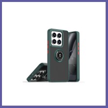 Nida Mi 15 Pro Uyumlu Kılıf Montreal Yüzüklü Silikon Kapak - Yeşil Nıda