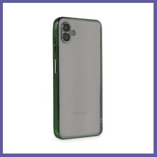 Nida Samsung Galaxy A04 Uyumlu Kılıf Lensli Silikon - Yeşil Nıda