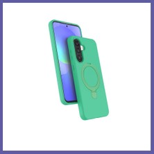 Nida Samsung Galaxy A56 Uyumlu Regal Magsafe Standlı Kapak - Yeşil Nıda
