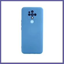 Nida Tecno Camon 16 Uyumlu Kılıf Nano Içi Kadife Silikon - Mavi Nıda