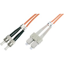 Beek St-Sc Fiber Optik Patch Kablo, Multimode Om 1 62.5/125 Duplex, 3.0mm, Lszh, 10 Metre