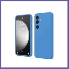 Nida Samsung Galaxy S24 Fe Uyumlu Kılıf First Silikon - Mavi Nıda