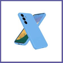 Nida Samsung Galaxy A36 Uyumlu Kılıf Nano Içi Kadife Silikon - Mavi Nıda