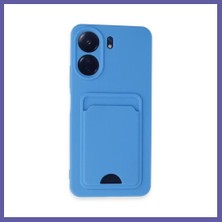 Nida Redmi 13C Uyumlu Kılıf Kelvin Kartvizitli Silikon - Mavi Nıda