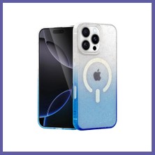 Nida iPhone 16 Pro Max Uyumlu Pummel Shiny Magsafe Kapak - Mavi Nıda