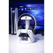 Agelon Ps5 Dualsense Kol ve Kulaklık Standı 2’si 1 Arada Masaüstü Tutucu