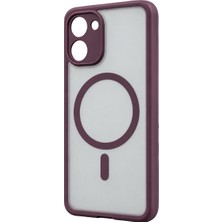 Zenviaa Xiaomi Poco X8 Pro Loji Magsafe Kapak - Bordo ZENVIAA365423