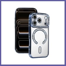 Nida iPhone 17 Pro Max Uyumlu Joke Simli Magneticsafe Kılıf - Mavi Nıda
