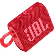 JBL Go 3 Kırmızı Taşınabilir Bluetooth Hoparlör 4,2 W Güç ve IP67 Suya Dayanıklı Özellik