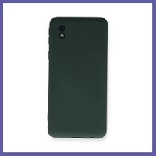 Nida Samsung Galaxy A01 Core Uyumlu Kılıf Nano Içi Kadife Silikon - Koyu Yeşil Nıda