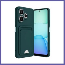 Nida Redmi 13 4g Uyumlu Kılıf Kelvin Kartvizitli Silikon - Koyu Yeşil Nıda