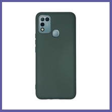 Nida Infinix Hot 10 Play Uyumlu Kılıf Nano Içi Kadife Silikon - Koyu Yeşil Nıda