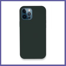 Nida iPhone 12 Pro Uyumlu Kılıf Lansman Legant Silikon - Koyu Yeşil Nıda