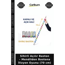 Carlburn Sihirli Açılır Baston – Mendilden Bastona Ilizyon Oyunu (70 Cm) Animasyon Eşyası Gösteri Aleti