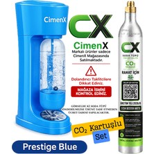 Soda Makinesi – Blue Edition Cimenx Soda Maker - Soda Kartuşlu Set