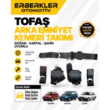ERBERKLER Tofaş Doğan Kartal Şahin Arka Emniyet Kemeri Takımı