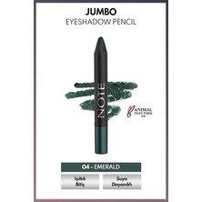 Note Cosmetics Note Jumbo Eyeshadow Pencil Waterproof Işıltılı Suya Dayanıklı Kalem Far 04 Emerald - Yeşil
