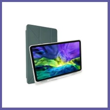 Nida iPad 10.2 (8.nesil) Kılıf Kalemlikli Mars Tablet Kılıfı - Koyu Yeşil Nıda