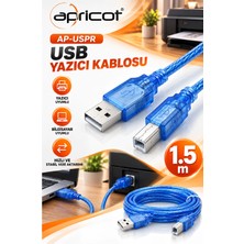 Apricot Ap-Uspr1.5 Mavi 1.5m USB Yazıcı Kablosu