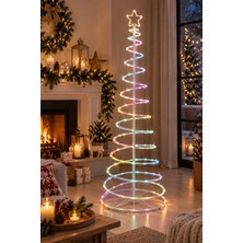 Magicledcorner Smart Rgb LED Işıklı Spiral Çamağacı Çerçeve 120CM  32 Animasyon