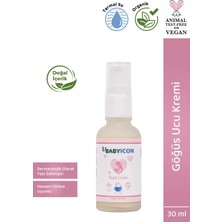Baby Icon Organik Vegan Göğüs Ucu Kremi Hassas Ciltler İçin 30 ml Doğal İçerik