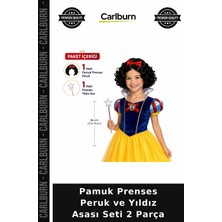 Carlburn Pamuk Prenses Peruk ve Yıldız Asası Seti 2 Parça Gösteri Aksesuar Doğum Günü Masal Kahramanı