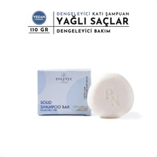 Polente Natural Dengeleyici Katı Şampuan 110 gr Sülfatsız Yağlı Saçlar İçin Vegan Bakım