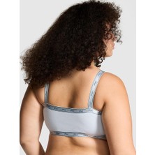 Victoria's Secret Cotton Logo Straight-Neck Bralette