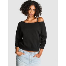 Victoria's Secret Ivy Omzu Açık Sweatshirt