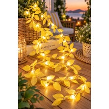 Magicledcorner Sarı Yaprak LED Işık Zinciri