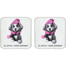 Tr Iki Adet Kırmızı Bereli Köpek Cep Sobası,el Isıtıcı,sıcak Su Torbası Pvc 10X9,5CM