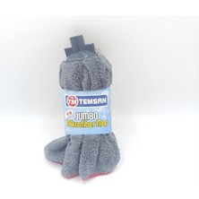 MSB Ambalaj Temsan Jumbo Microfiber Havlu Mop Gri