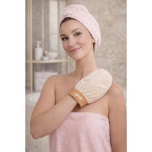 Tr Premium Kese, Normal Ciltler İÇIN%100 Floş Ipek Banyo & Duş Peeling Eldiveni, Kadın & Erkek