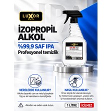 Luxor Kimya %99.9 Saf Ipa Izo Propil Sprey Başlıklı Yüzey Temizleyici  1 Lt
