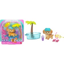 Barbie Pets Hayal Takım ve Aksesuarları JMW94 Havuz Temalı Yavru Köpek