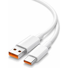 Özmen Turbo Hızlı Şarj Kablosu Type-C 6A | Redmi Samsung Huawei Süper Fast Charging