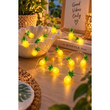 Magicledcorner Ananas Gümüş Tel LED