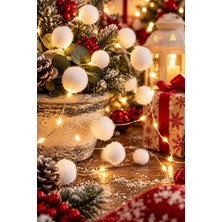 Magicledcorner Ponpon Dalı Işık Zinciri
