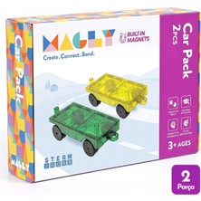 Magly Magnetic Cars Manyetik Araç Oyun Seti - Manyetik Yapı Blokları Araba Eklentisi