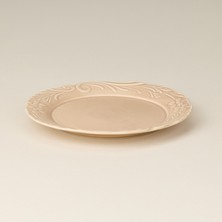 Evidea Kitchen Rustic Düz Tabak - Kırık Beyaz - 27 cm