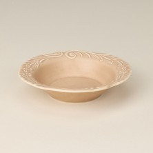 Evidea Kitchen Rustic Salata Servis Kasesi - Kırık Beyaz - 22 cm