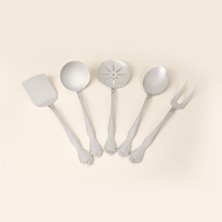 Evidea Kitchen Inox Elite 5 Parça Servis Seti - Gri